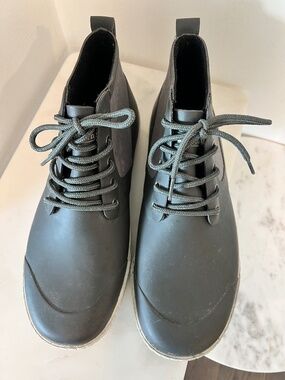 Mens Tretorn Rubber lace up boots - Grey/Green - Size 44